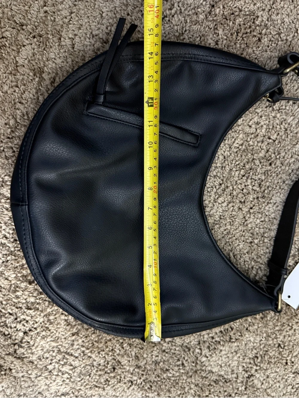 Sonoma Black Crescent Shoulder Bag